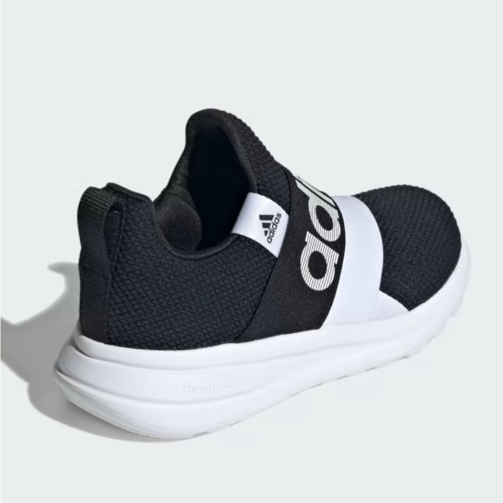ADIDAS SLIP-ON SNEAKERS LITE RACER ADAPT 6.0 SHOES KIDS Sz 10.5 Black White NEW - Picture 5 of 10